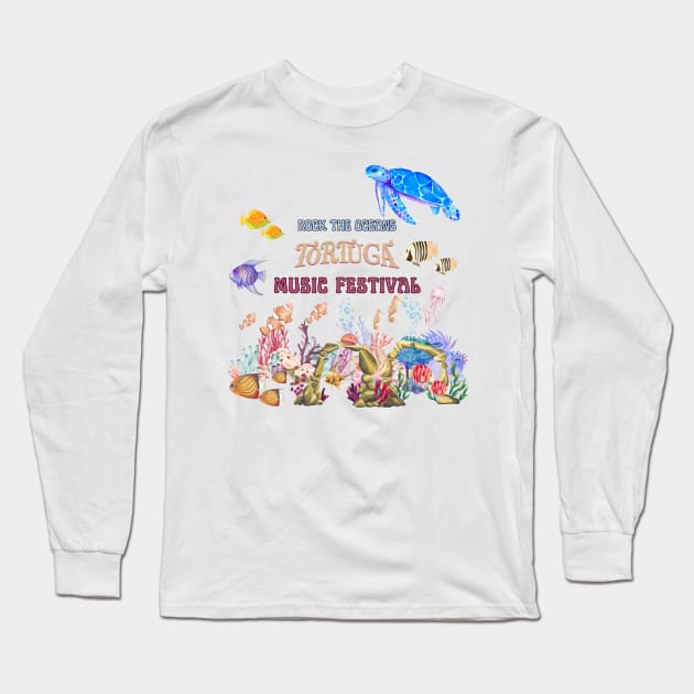 Tortuga music festival Long Sleeve T-Shirt by smkworld